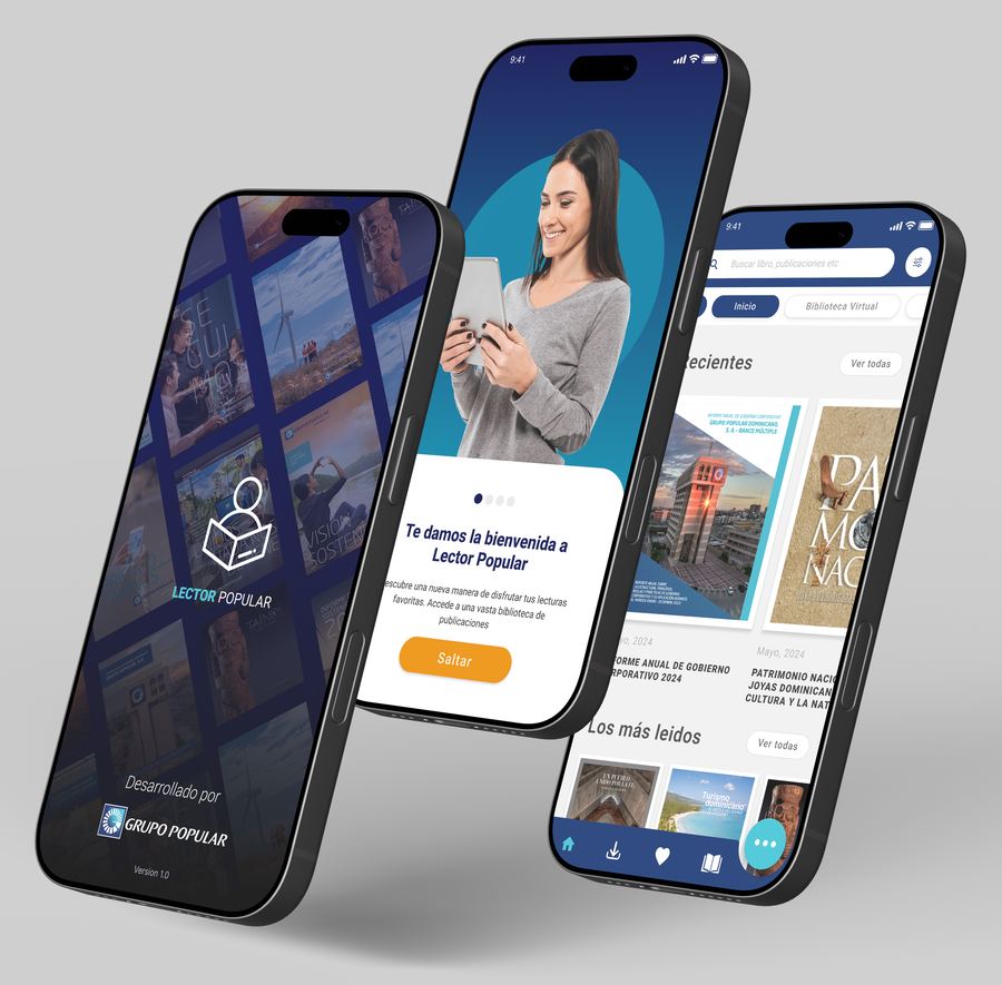 Lector Popular mobile app screens